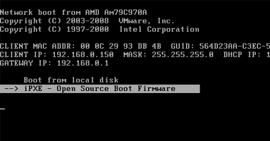 PXE boot